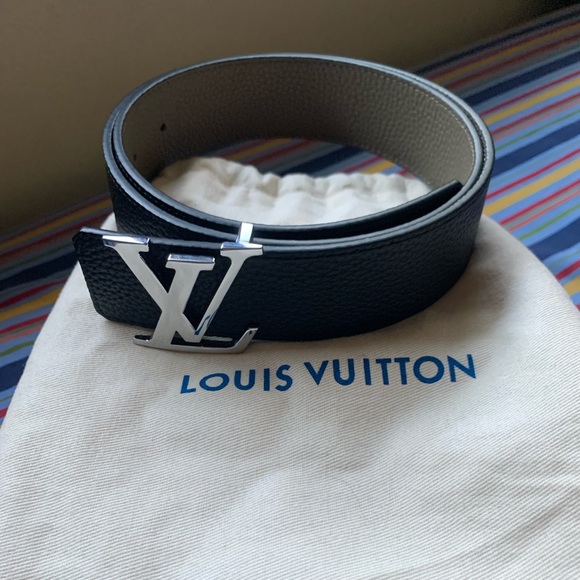 Men’s Louis Vuitton Belt “Black Grey”